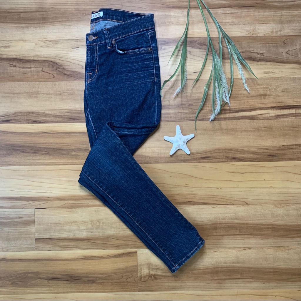 J Brand Womens 910 Skinny Leg Jeans In Ink 28